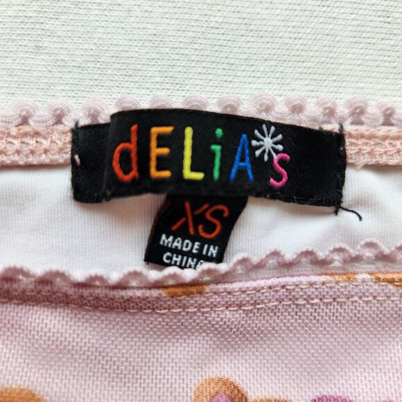 Delia's Dolls Kill Pink Teddy Bear Mini Skirt Cute Coquette Y2K Kawaii XS - Picture 6 of 9